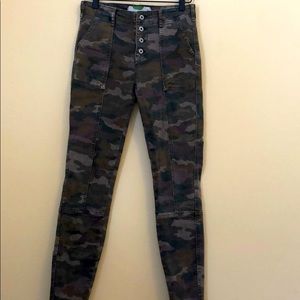 Anthropologie unique camo pants